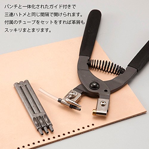 Kyoshin Elle Leathercraft Tool 1,8mm No.6 redonda de couro de laço de couro, com bronze bronze e lâmina temperada, para trabalhar