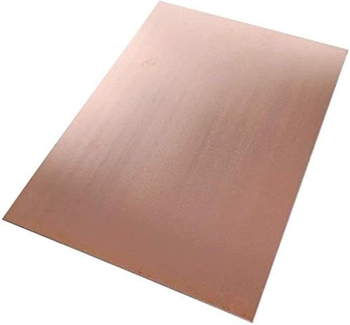 Nianxinn Cobper Metal Folha placa de papel alumínio 0,8 mmx 300 x 300 mm Folhas de placa de metal de cobre cortadas