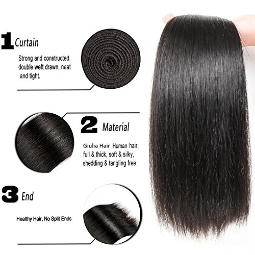 Facotes de cabelo cabelos lisos da Malásia 4 pacotes 100g por pacote 10a Total 400 gramas Pacotes de cabelo não processados