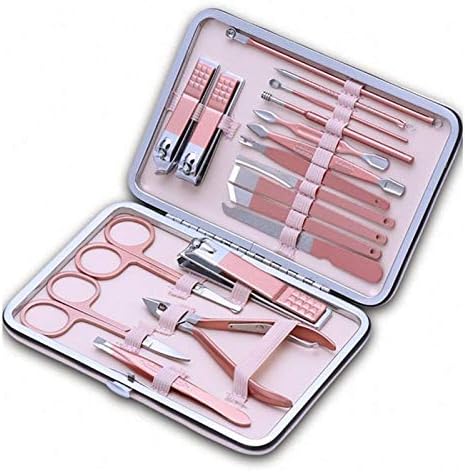 CZKE 18pcs Aço inoxidável Pedicure Clipper Pedicure com Tweezer Tweezer Manicure Tools Supplies Dropship DropShip