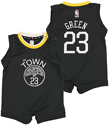 O Outerstufff NBA Infants Golden State Warriors Draymond Green Replica Player Bodysuit