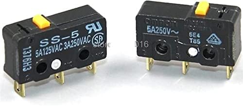 Micro-Switches Shubiao 10pcs/pacote SS-5 Switch limite Micro Switch 1.47n Contatos de prata pura