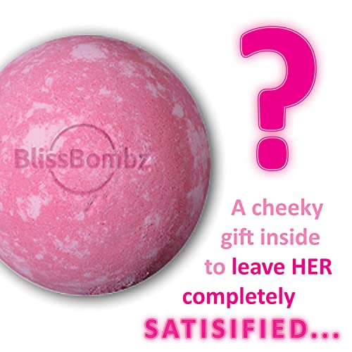 Blissbombz Bath Bombs para adultos - bombas de banho com surpresa sexy por dentro - ingredientes naturais orgânicos premium e óleos essenciais - efeito relaxante e calmante - presente dos namorados divertido