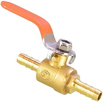 Mocoker 5/16 Válvula de barbatão de válvula de bronze de bronze de 2 vias de bronze para o ar de combustível de água