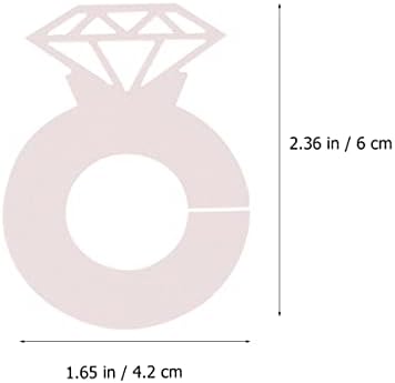 Decoração da mesa de casamento da galpada 24pcs Marcadores de bebidas anéis de diamante Ringos de vidro de vidro de