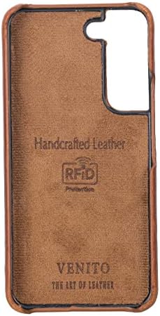 Venito Florence Leather Carthe Caixa de telefone compatível com Samsung Galaxy S22 - Extra Seguro com bloqueio de