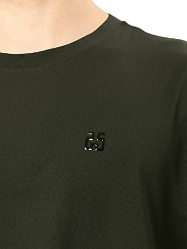 Camiseta masculina resistente a rugas Tee de 4 vias de 4 vias Rápido seco de manga curta MUDEIRA UPF 50+ Proteção solar