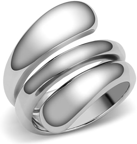 Lanyjewelry Designer Style 316 anel de moda feminina de aço inoxidável