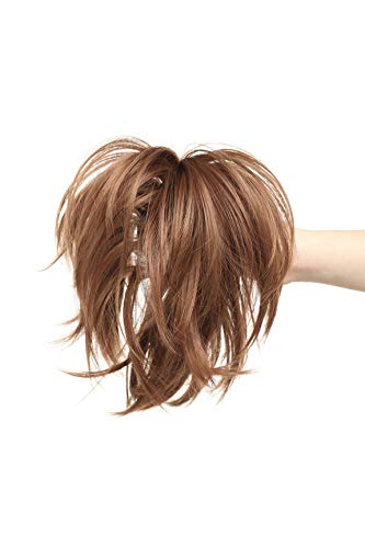 Grubify 12 polegadas de penteado de rabo de cavalo de estilo bagunçado ajustável Extensões de cabelos
