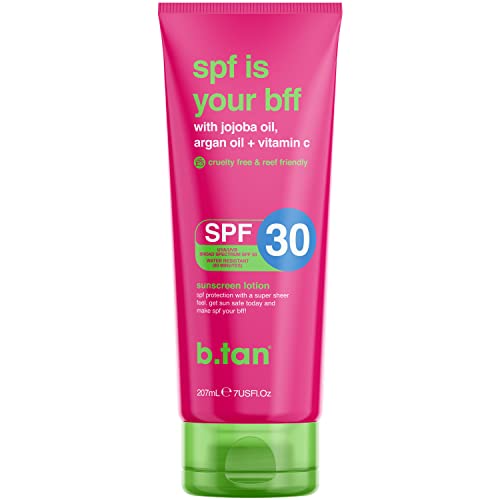 B. Proteção solar SPF 30 | SPF é sua loção para o corpo - sem peso e absorvente rápido para uma sensação super pura, hidratante