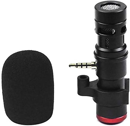 Lhllhl Mini Smartphone Microfone Mic 3,5mm Plugue para telefone celular DSLR gravação de vídeo Broadcast online Singing bate -papo