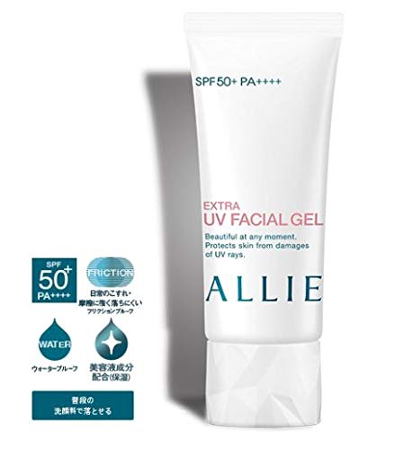 Allie ex UV Protetor Facial Gel SPF50+PA ++++ 60G -Um creme de barreira poderoso que é resistente ao suor, sebo e abrasão, não é fácil