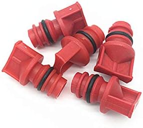 Comok 5pcs compressor de ar vermelho compressor de ar fradense diâmetro de 18 mm Capinho de respiro de óleo de plástico