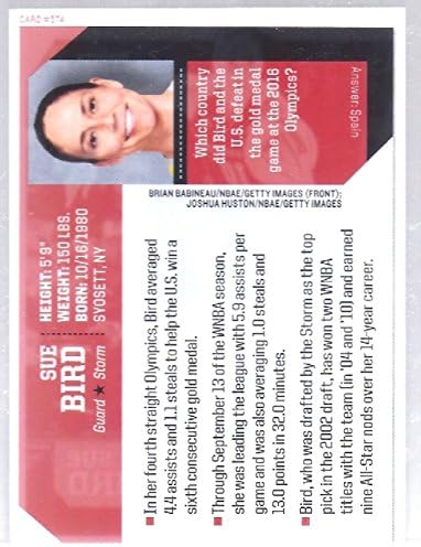Sue Bird 1º Junto da Sports Illustrated de Seattle Storm Card! 1 de 9!