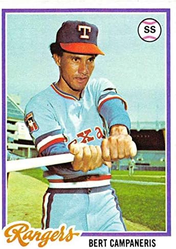 1978 Topps #260 Bert Campaneris Texas Rangers MLB Baseball Card Ex excelente