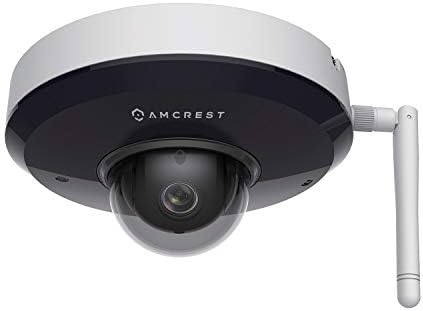 Câmera Wi-Fi PTZ PTZ da Amcrest Prohd 1080p, câmera de cúpula vandal de 2MP Vandas IP IK08 à prova de vandal