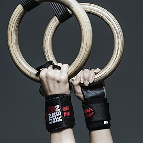 Profissional CrossFit específico de levantamento de peso de luvas pesadas com tiras de pulso, proteja suas mãos e aproveite