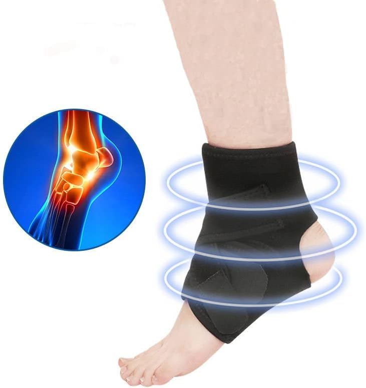 Brace de tornozelo Nujiffy Manga confortável - alivia a tendinite de Aquiles, recuperação de lesões para esportes para mulheres e