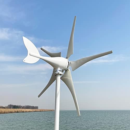 Wangyongqi 6000W Gerador de turbina eólica, Energy Horizontal Exis Energia 5 Blades 12/24/48V Energia livre de alta eficiência