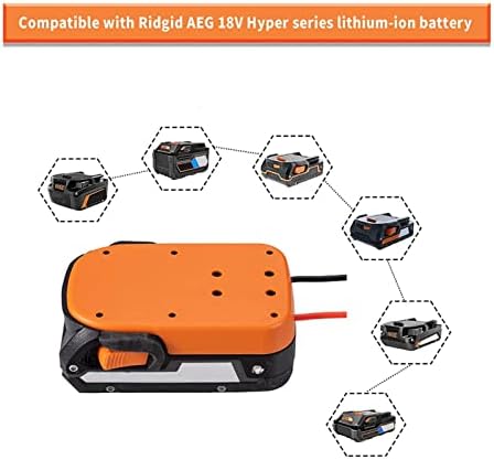 Adaptador de bateria de lítio ftvogue para passeio de brinquedos de caminhão RC e luzes de trabalho, adaptador