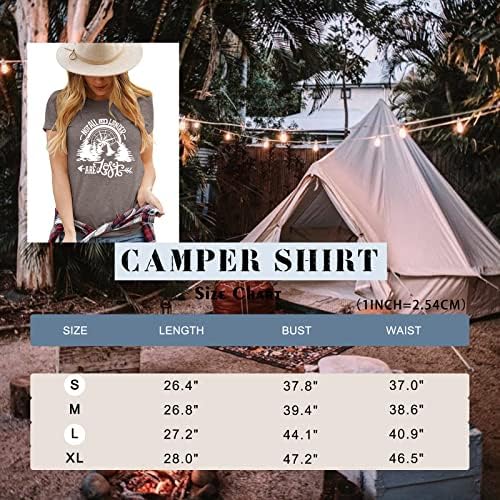 ANBECH Women Western Skull Graphic Camisetas Camping Mountain Print Tops