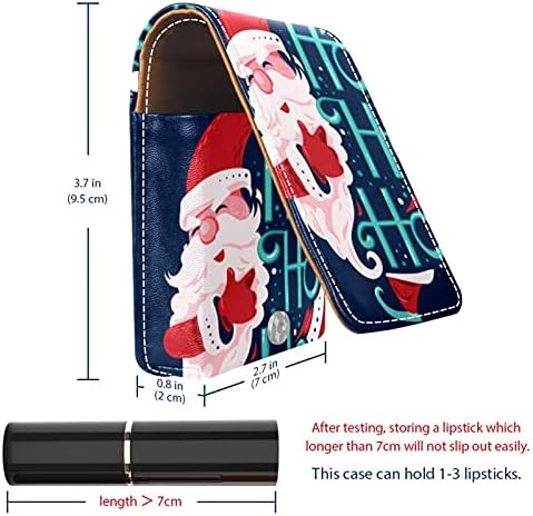 Papai Noel Lipsel Batom Case Batom Batom Portable Bolsa de maquiagem Lipstick Organizer Case With Mini Mini Lipstick Storage Box for