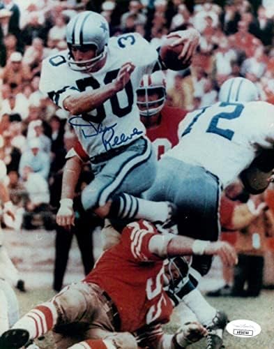 Dan Reeves assinados autografados 8x10 Photo Cowboys vs. 49ers JSA AB54744 - Fotos autografadas da NFL