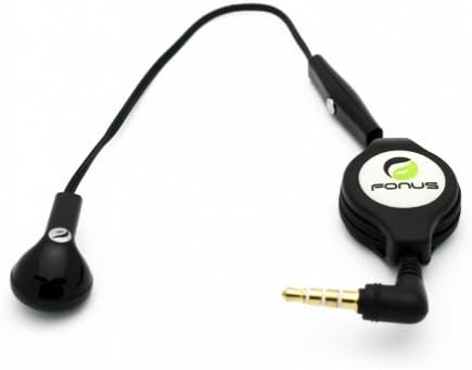 Fonus Black Reputável de 3,5 mm de fone de ouvido de fone de ouvido de fone de ouvido mono e fone de ouvido com microfone