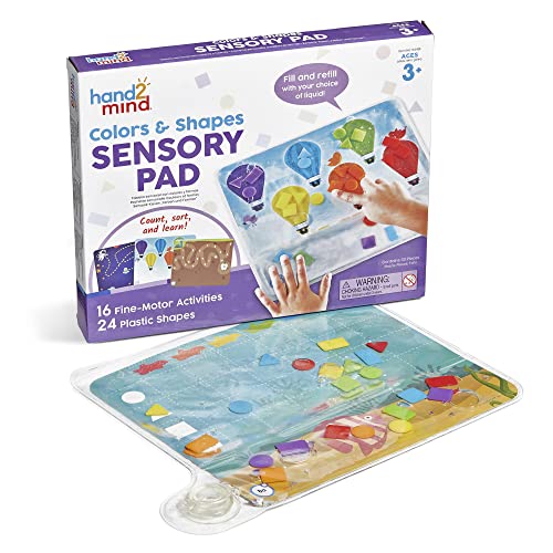 Hand2mind Colors and Formas Pad sensorial, brinquedos de classificação de forma, brinquedos de habilidades motoras finas,