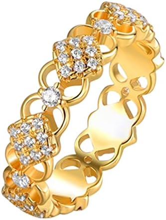2023 Novo engajamento redondo de zircões de zircões femininos anéis de casamento anéis de jóias para mulher anel de diamante de diamante Anel de resina Rings de frutas