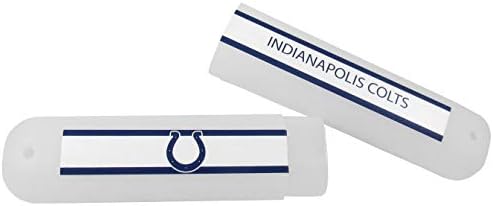 Siskiyou Sports NFL Indianapolis Colts Unissex Travel Conjunto de dentes e caixa de viagem, branco, tamanho único