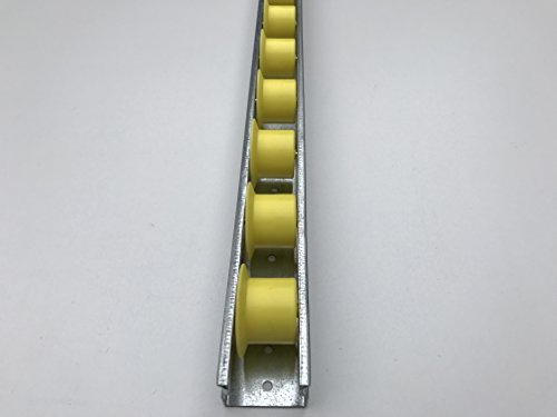 Roller roller rastreios transportadores de gravidade do rolo de fluxo com rodas de flange amarelo