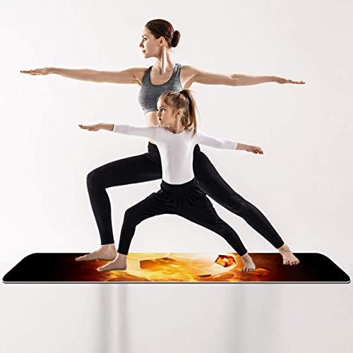 Leveis Yoga Mat Sport Football Fire de espessura sem escorregamento tapetes de exercícios para viagens de piso de academia em