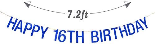 Feliz Banner de 16 anos, meninos adolescentes ou meninas de 16º aniversário Banner, 16º aniversário de decoração de