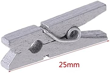 Anyufei Closet Hanger Prensin 200pcs tamanho pequeno clipes de madeira de 25 mm para papel de papel de papel