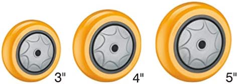 Rodas de gola industrial de giro pesado de rodas de mamona-4x, mobília de mobília de carrinho de poliuretano