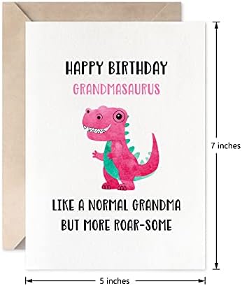 Cartão de dinossauro para avó incrível, cartão de aniversário engraçado da avó, feliz aniversário avãars