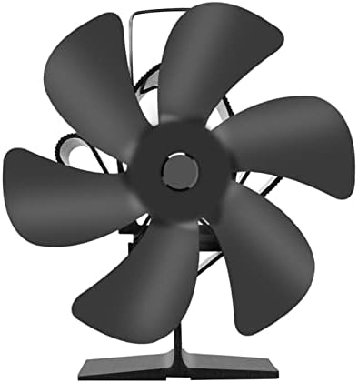 Lareira xfadr srliwhite preto 6blade calor fogão alimentado com ventilador de madeira queimador de madeira silencie lareira