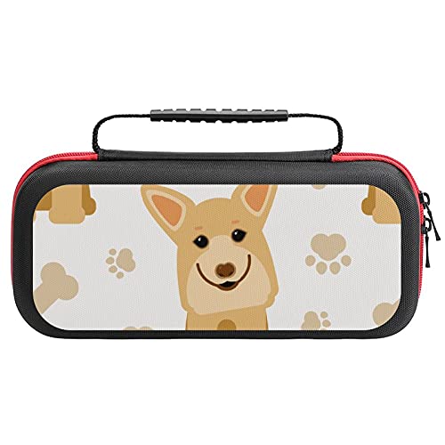 Caixa de transporte para Nintendo Switch Case fofa Corgi Puppy Choque Hard Shell Protetor