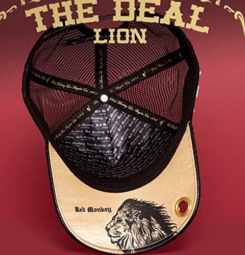 Red Monkey Lion Black The Deal Collection RM1389 Limited Edition Unisex Trucker Hat