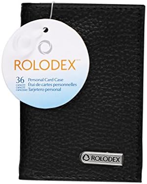 Rolodex 76657 Caso de cartão pessoal de baixo perfil - preto