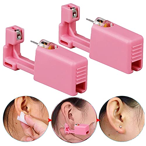 Kit de pistola de piercing de orelha - Prgislew 6 embalagem de kit de piercing auto -orelha ferramenta de piercing de orelha descartável com pregos de orelha e ferramenta limpa ferramenta portátil de kit de pierce para cartilagem de cartilagem de orelha