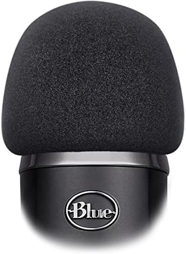 Bolsas do pára -brisa de espuma para azul yeti nano por vocalbeat - filtro pop feito de material de esponja de qualidade que filtra ruídos indesejados de gravação - o filtro perfeito para o seu microfone - cor preta