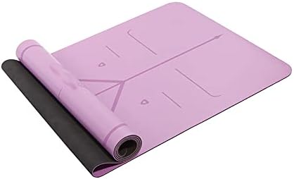 Mate de ioga, tapete de treinamento de ginástica, inodoro, não deslizante, durável e leve, design de cores duplas, exercício