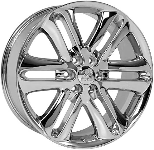 OE Wheels LLC Rims de 22 polegadas se encaixa Ford Expedition F150 Lincoln Mark Lt Navigator F150 estilo FR76 Chrome 22x9 Bordas