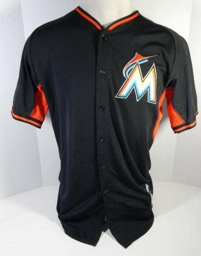 Miami Marlins Sharif Othman 16 Game usado Black Spring Training Jersey - jogo usado camisas MLB