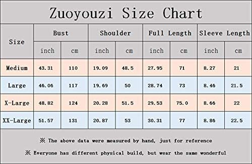 Zuoyouzi Men's Short Manga Casual Casual Camisetas Polo Basicamente Projetado Camisetas Cut Cut Cut Cirts