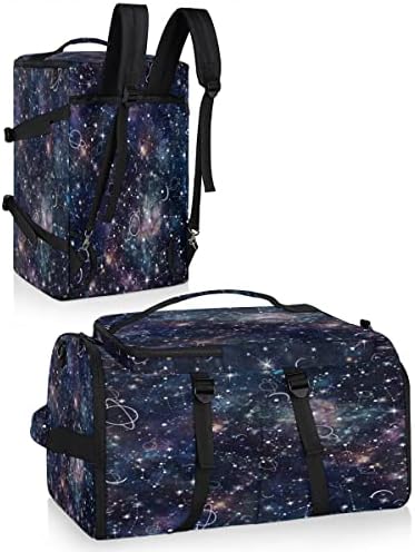 Night Planet Star Galaxy Gym Duffle Bag para bolsa de ginástica esportiva de esportes de viagem com sapatos de ginástica