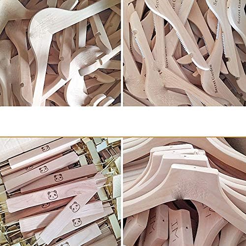 10 pacote de madeira sem deslizamento clipe não pintado de madeira maciça cabide de madeira clipe de clipe redondo gancho areador