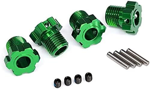 Traxxas 8654g de alumínio 17mm cubos de rodas, verde